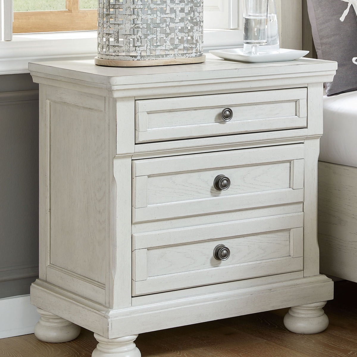 Robbinsdale - Two Drawer Night Stand - Antique White