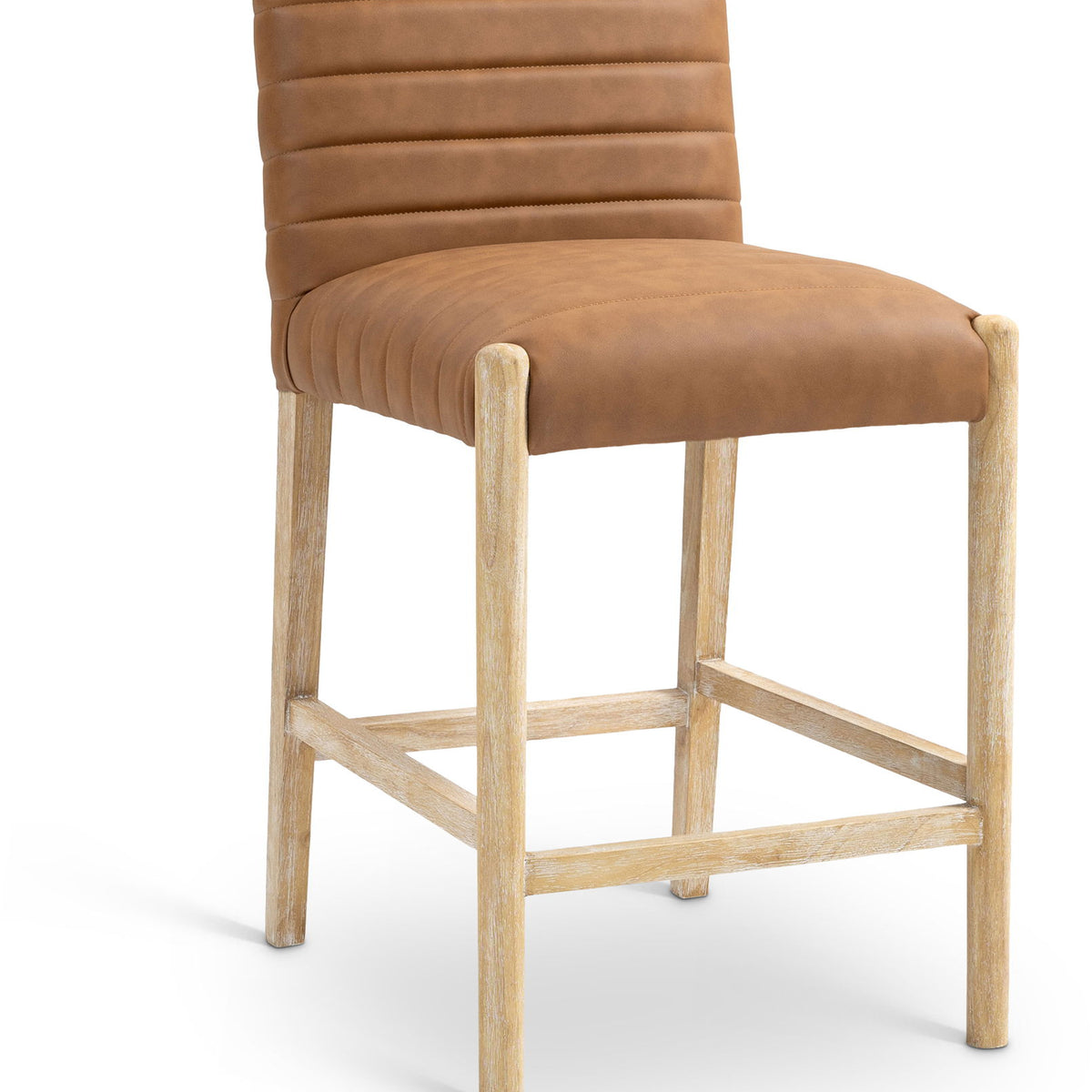 Aimee - Counter Stool - Light Brown Legs