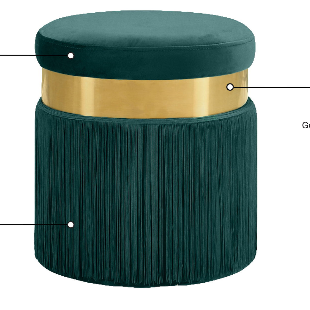 Yasmine - Stool Ottoman