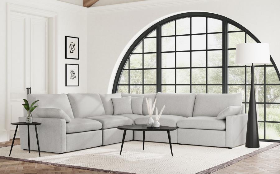 Collins - Modular Power Reclining Sectional Corner - Gray