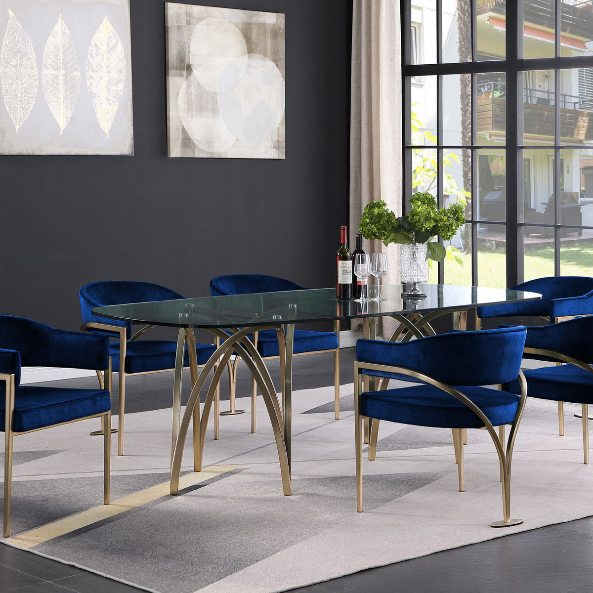 Madelyn - Dining Chair (Set of 2) - Brushed Brass