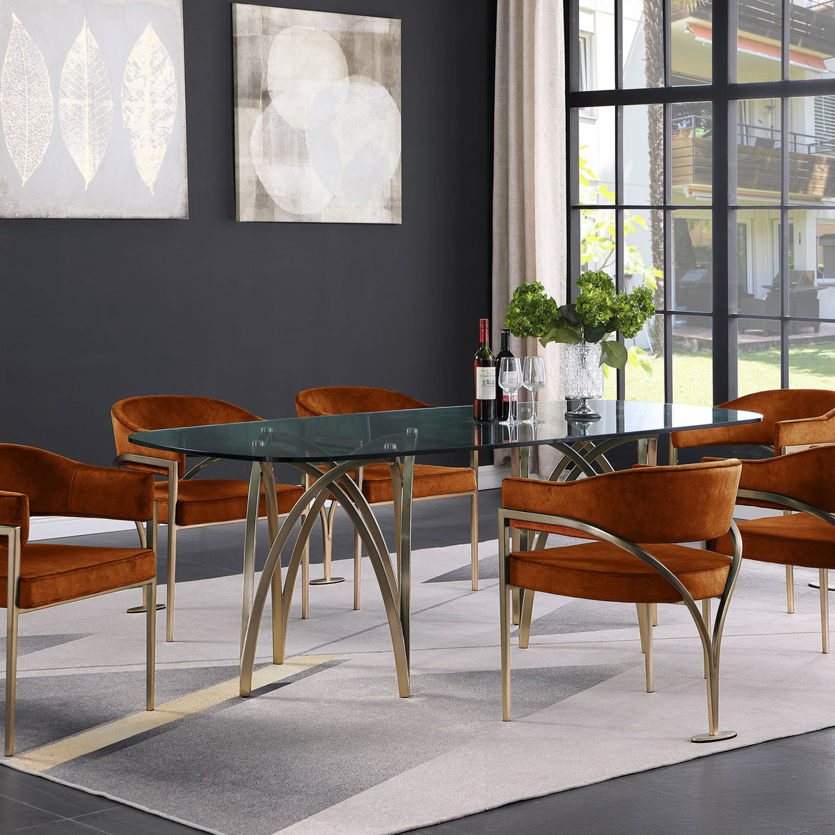 Madelyn - Dining Chair (Set of 2) - Brushed Brass