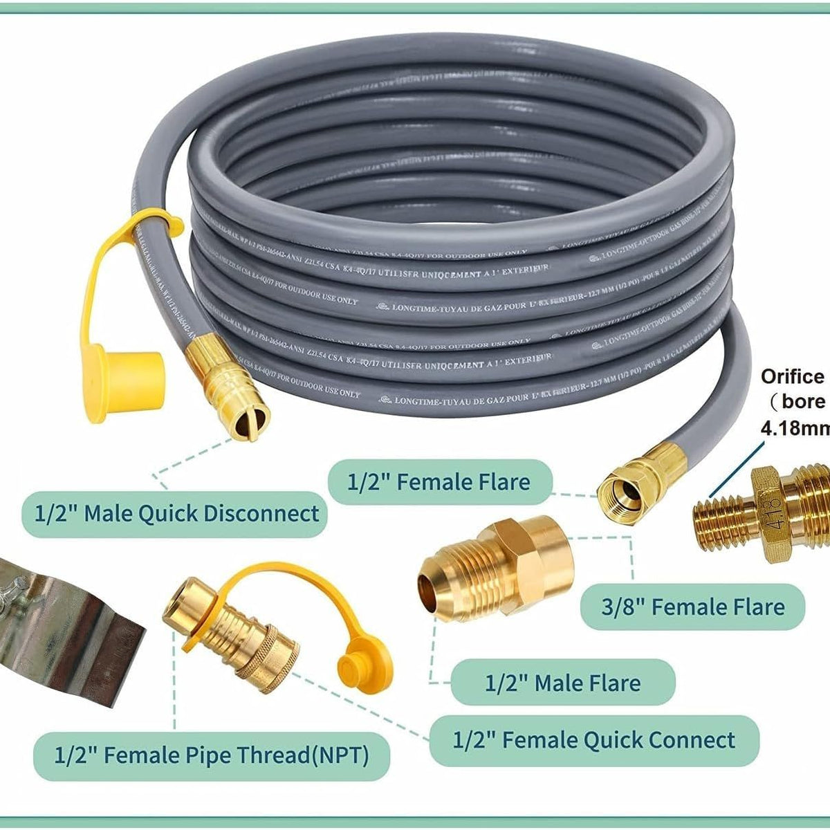 Gas Conversion Kit - Medium Gray