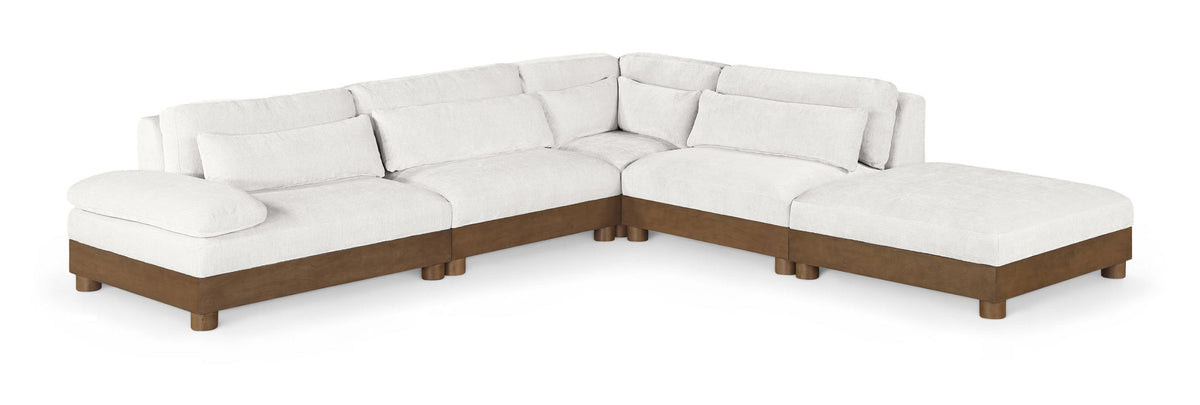 Turin - Fabric Upholstered 5 Piece Modular Sectional