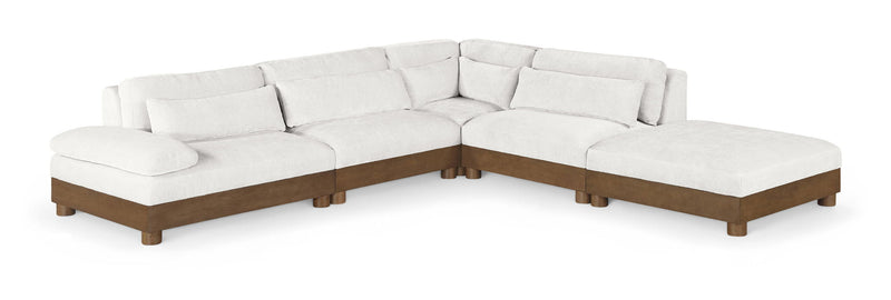 Turin - Fabric Upholstered 5 Piece Modular Sectional