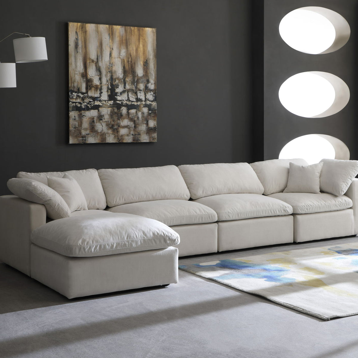 Plush - 5 Piece Modular Sectional