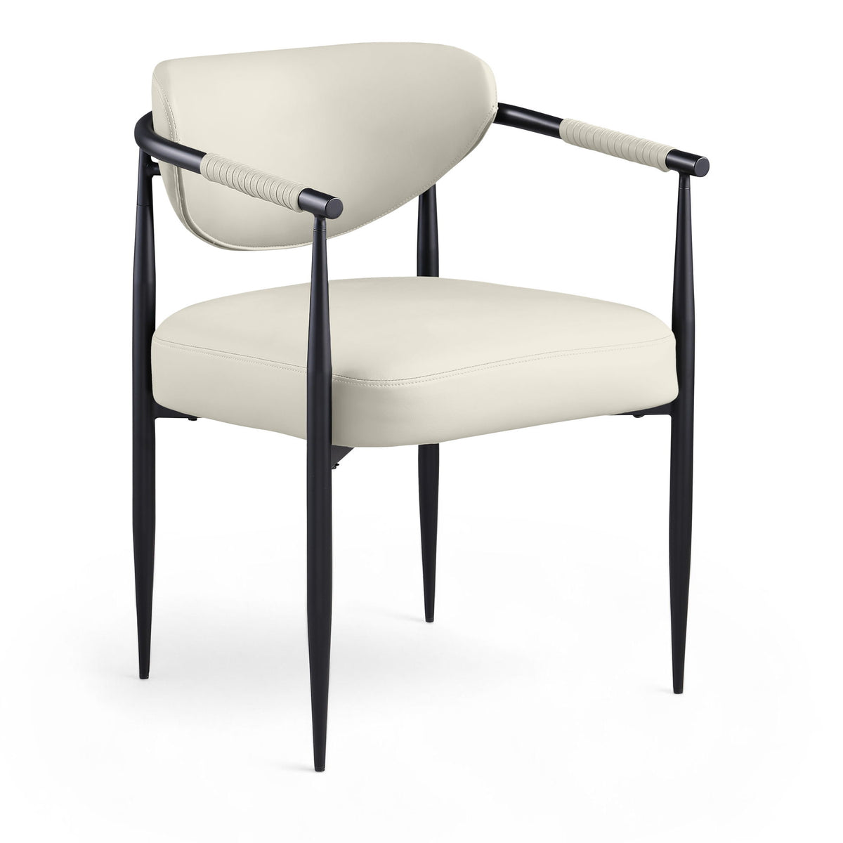 Virella - faux Leather Upholstered Dining Chair (Set of 2) - Black Base