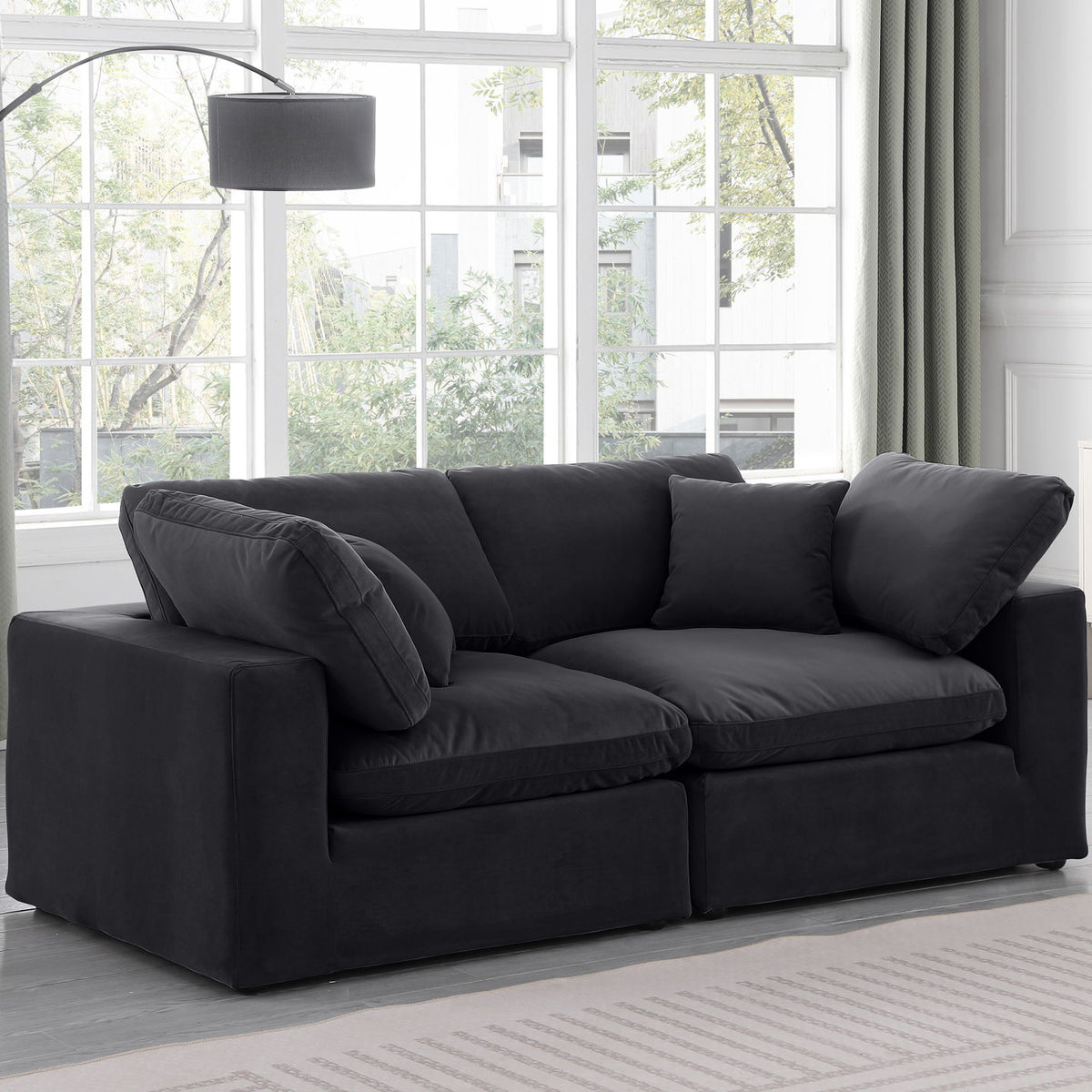 Comfy - Velvet Modular Sofa 2 Seats