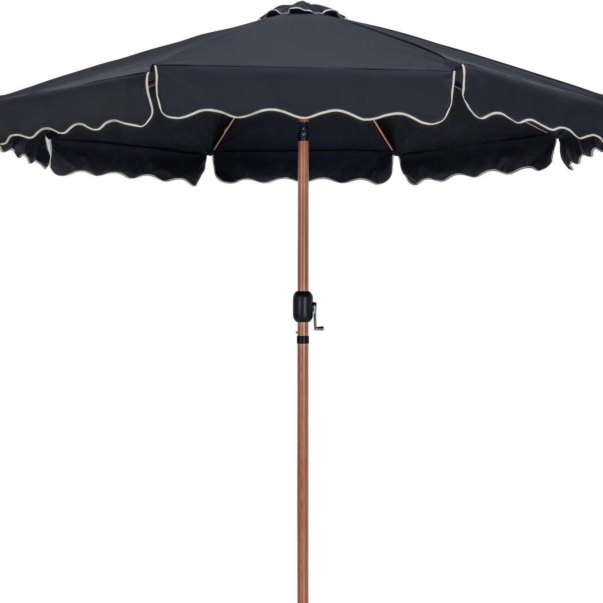 Amalfi - Patio Umbrella - White Base / Light Brown Pole