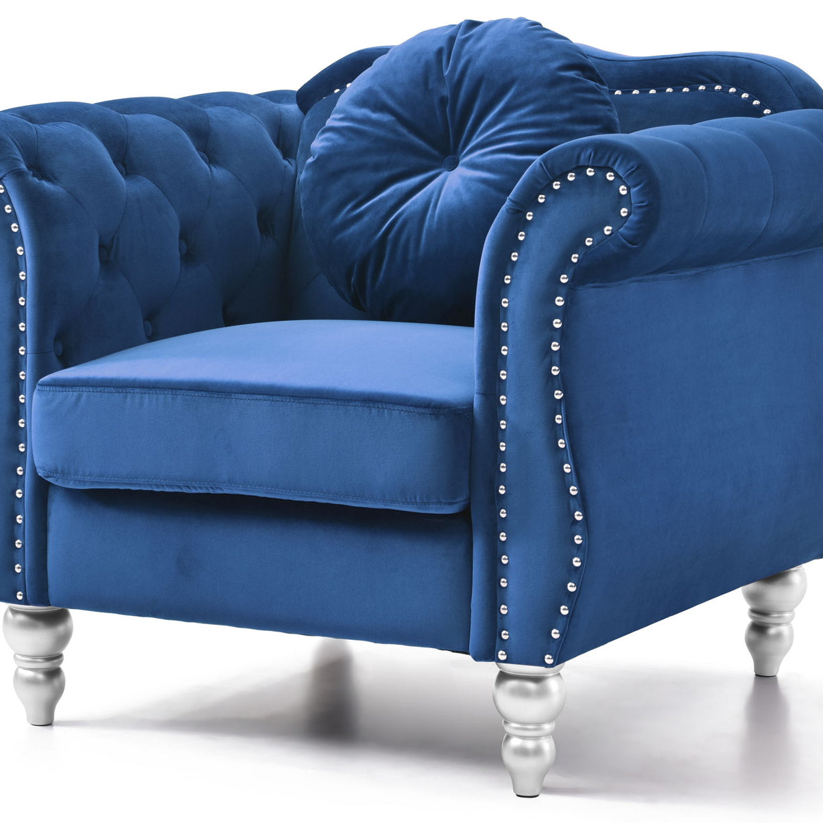 Chic Transitional Flared Arm Chair