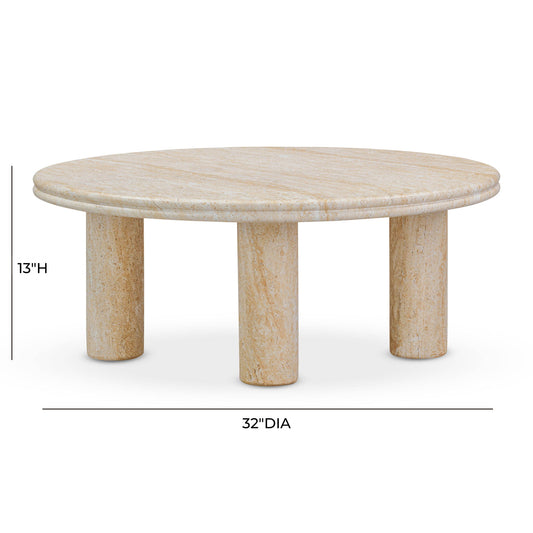 Amora - Indoor / Outdoor Nesting Accent Tables (Set of 2) - Travertine