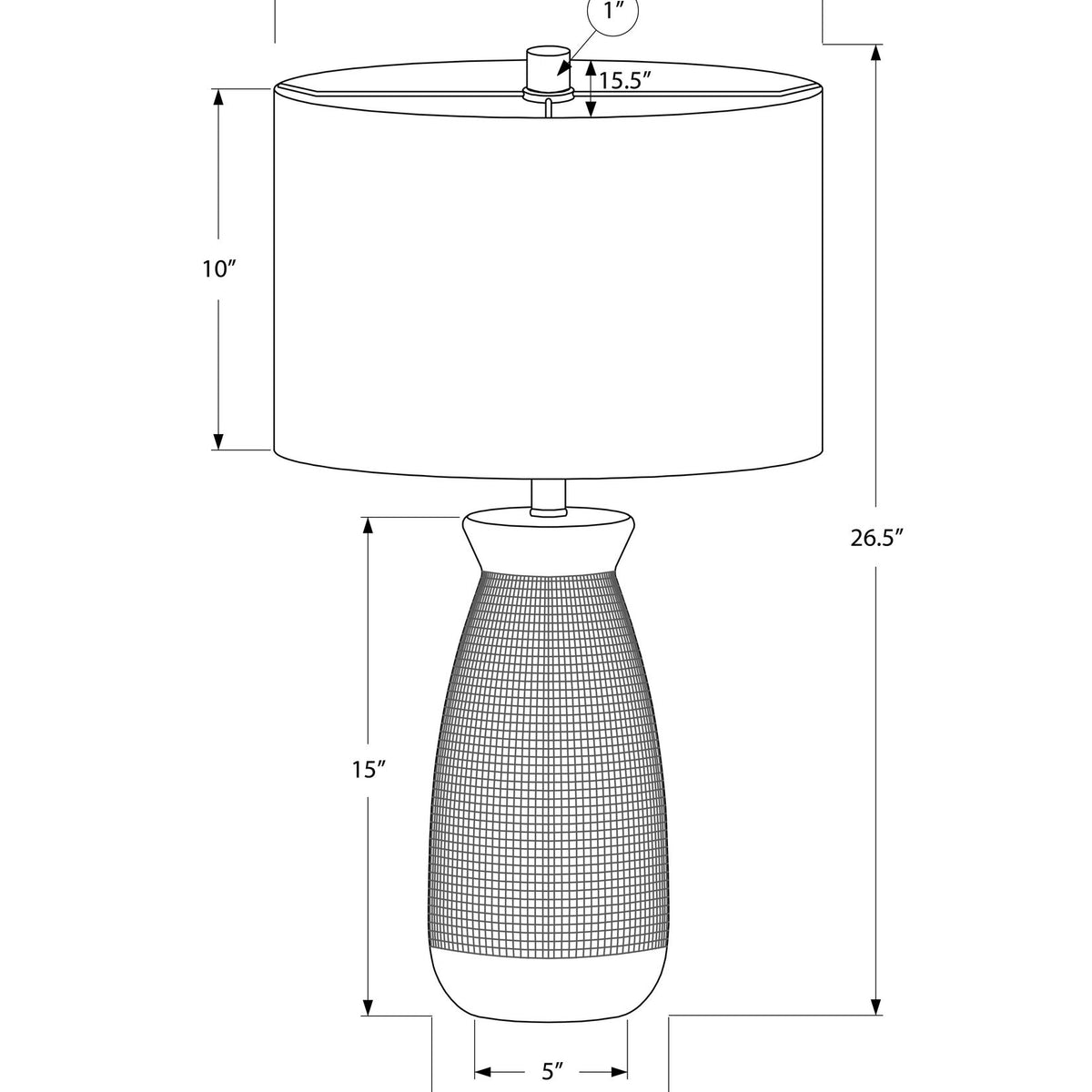 Lighting, Table Lamp, Ceramic, Contemporary - Gray