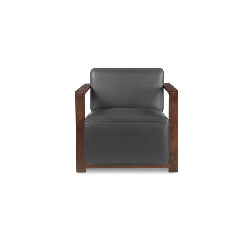 Barnes - Accent Chair - Black / Dark Brown