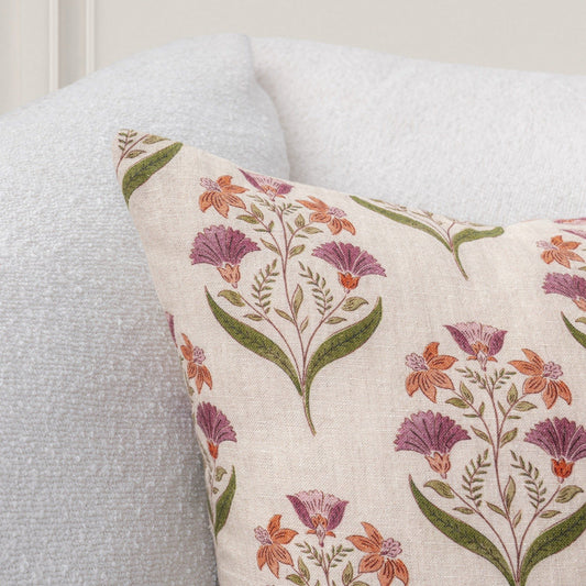 Transcendence - 22" x 22" Bluffs Pillow - Olive Green / Multi