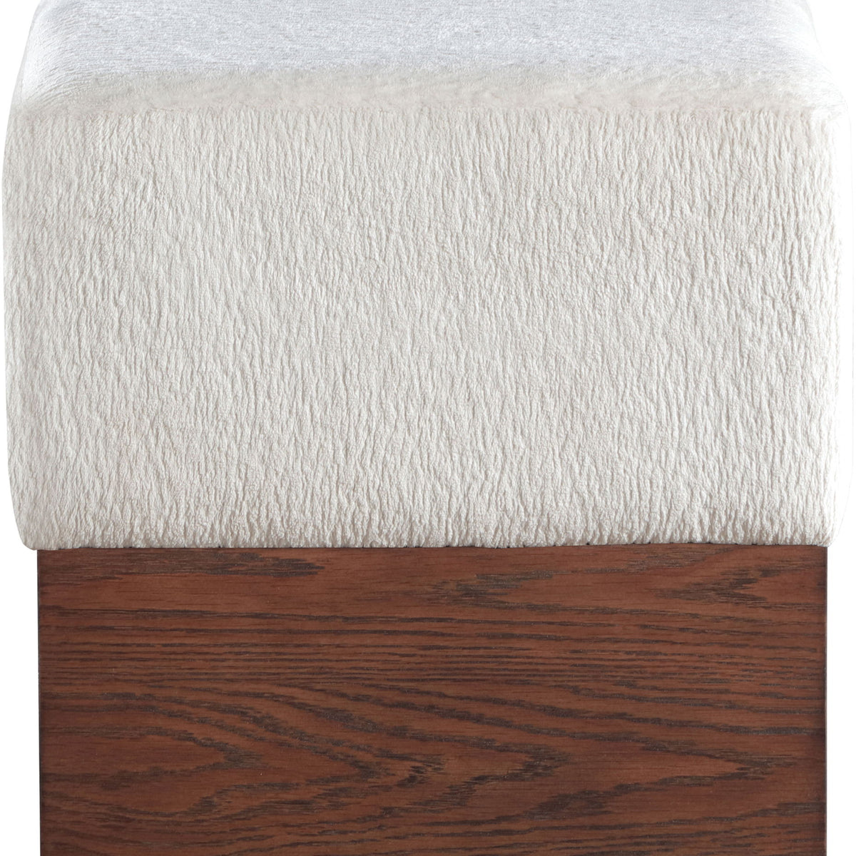 Havre - Ottoman / Stool With Brown Base