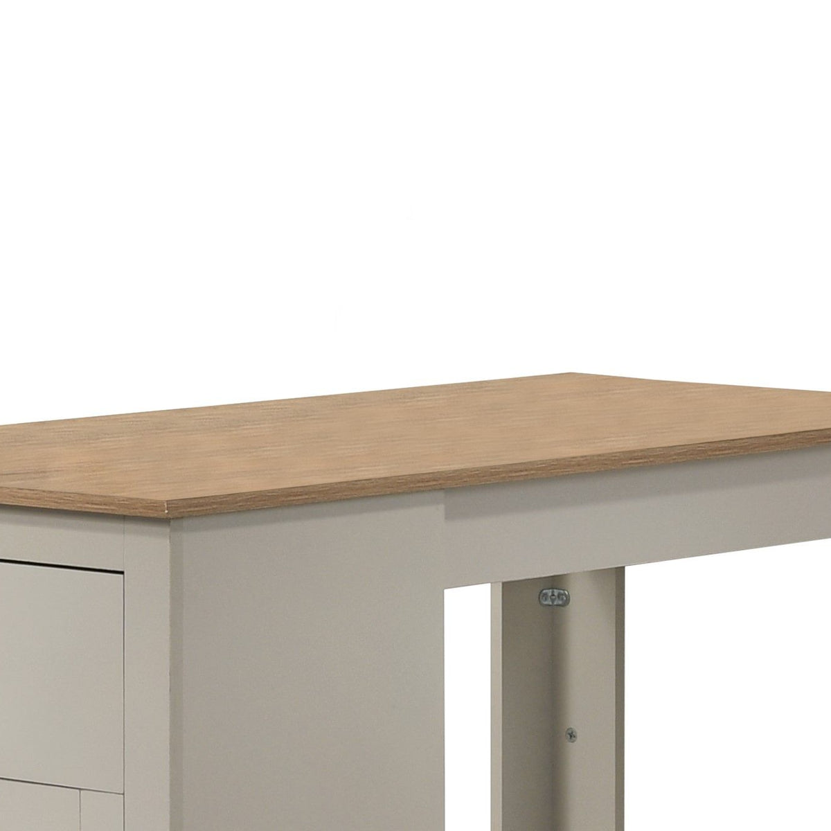 Alonzo - Small Space Counter Height Dining Table With Cabinet, Drawer, And 2 Ergonomic Counter Stools (Set of 3)