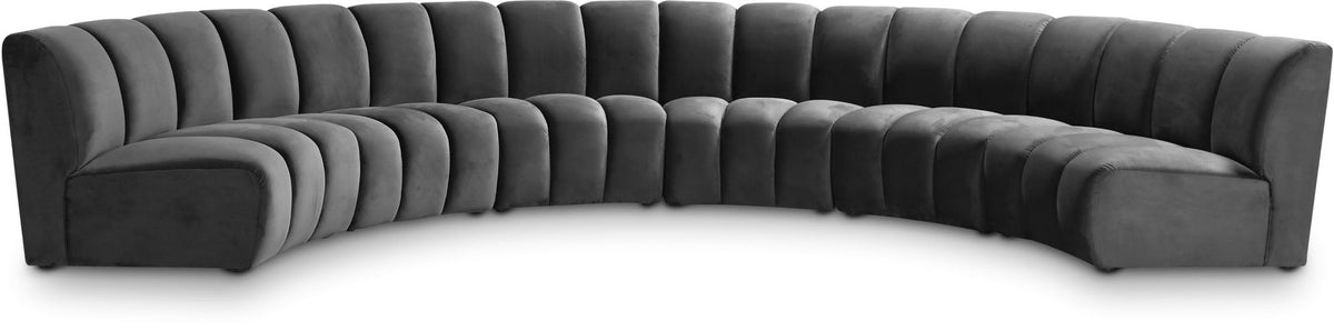 Infinity - 6 Piece Velvet Modular Sectional