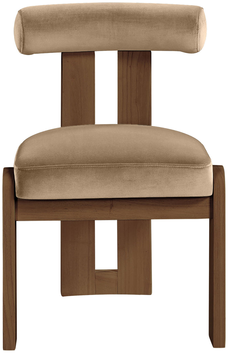 Arienzo - Performance Fabric Upholstered Dining Chair (Set of 2) - Walnut Base