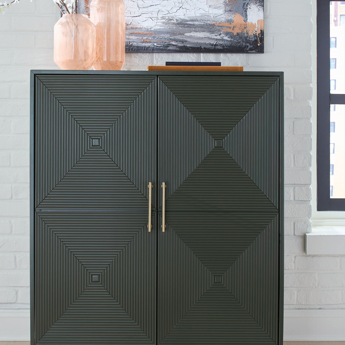 Geirwood - Accent Cabinet - Dark Green