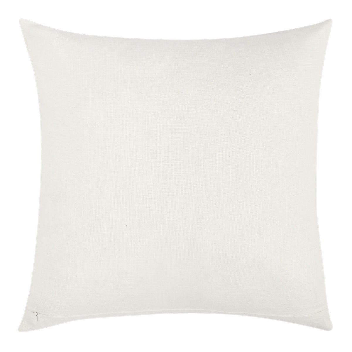 22 x 22 in ivory pillow back, plain solid square cushion