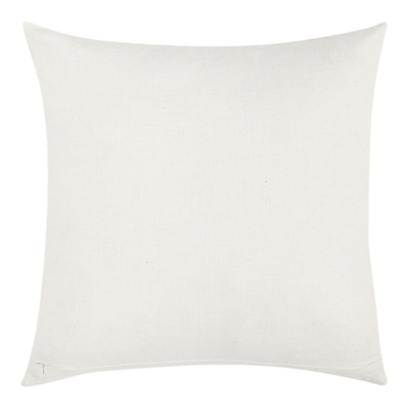 22 x 22 in ivory pillow back, plain solid square cushion