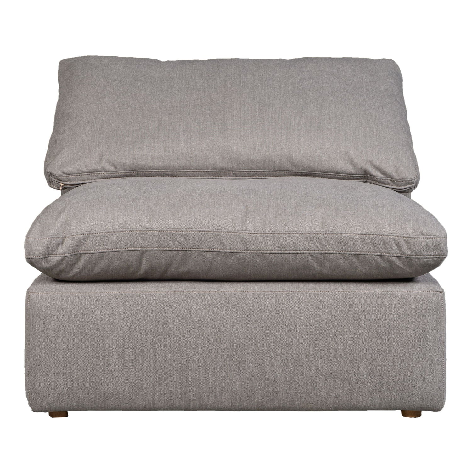 Terra - Livesmart Fabric Condo Slipper Chair - Light Gray