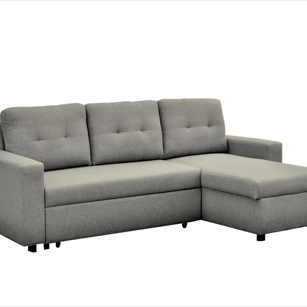 Convertible L Shaped Sectional Sleeper Sofa Bed, Saving Pull Out Couch