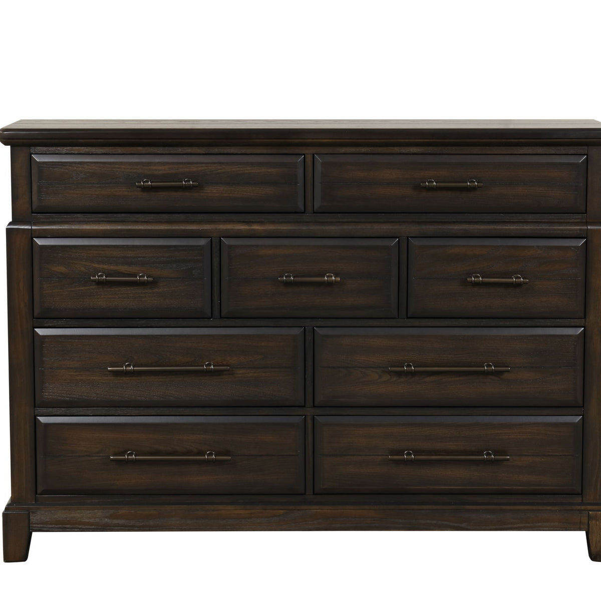 9 Drawer Dresser - Mahogany