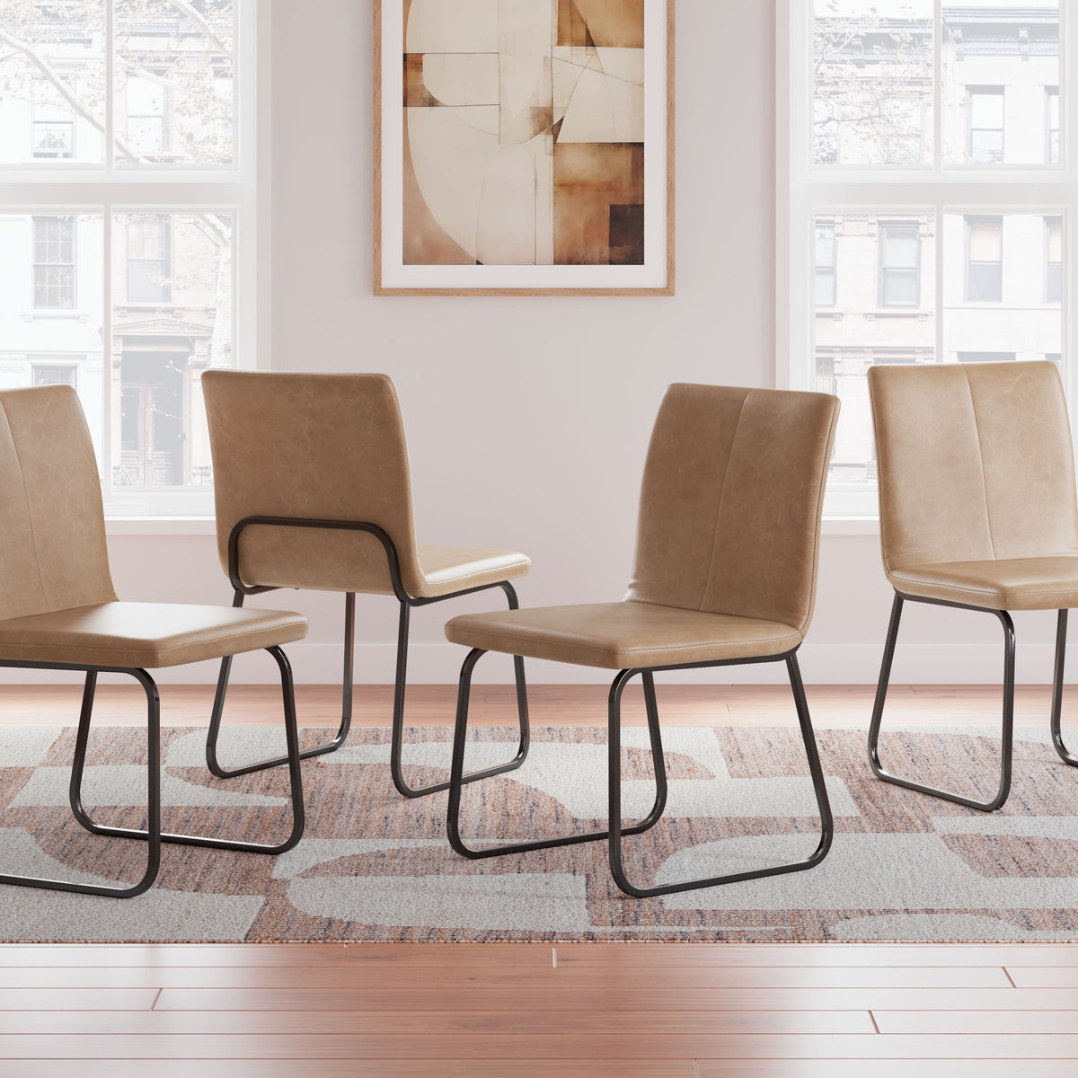 Pharwynn - Dining Upholstered Side Chair (Set of 4) - Toast