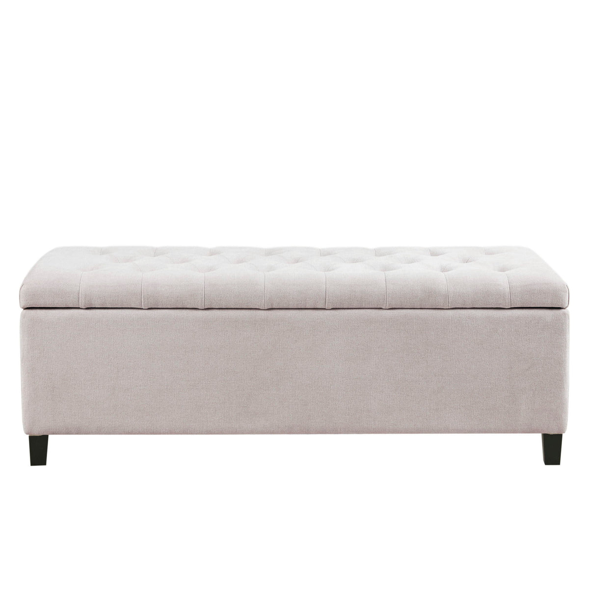 Elegant Design Tufted Top, Soft Close Storage Bench