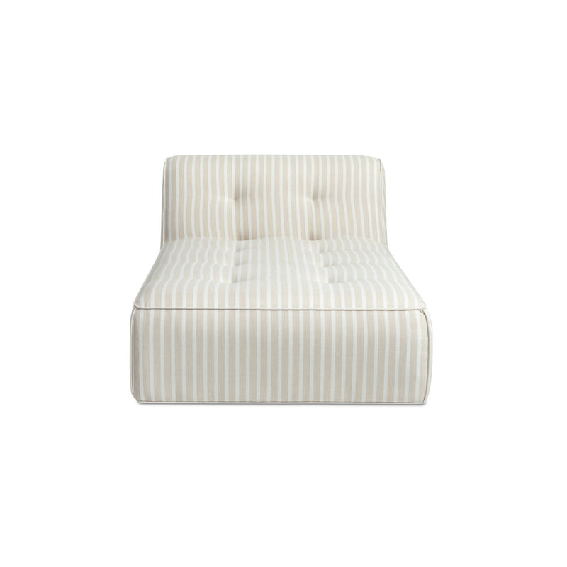 Sunseeker - Outdoor Chaise Stripe - Brown
