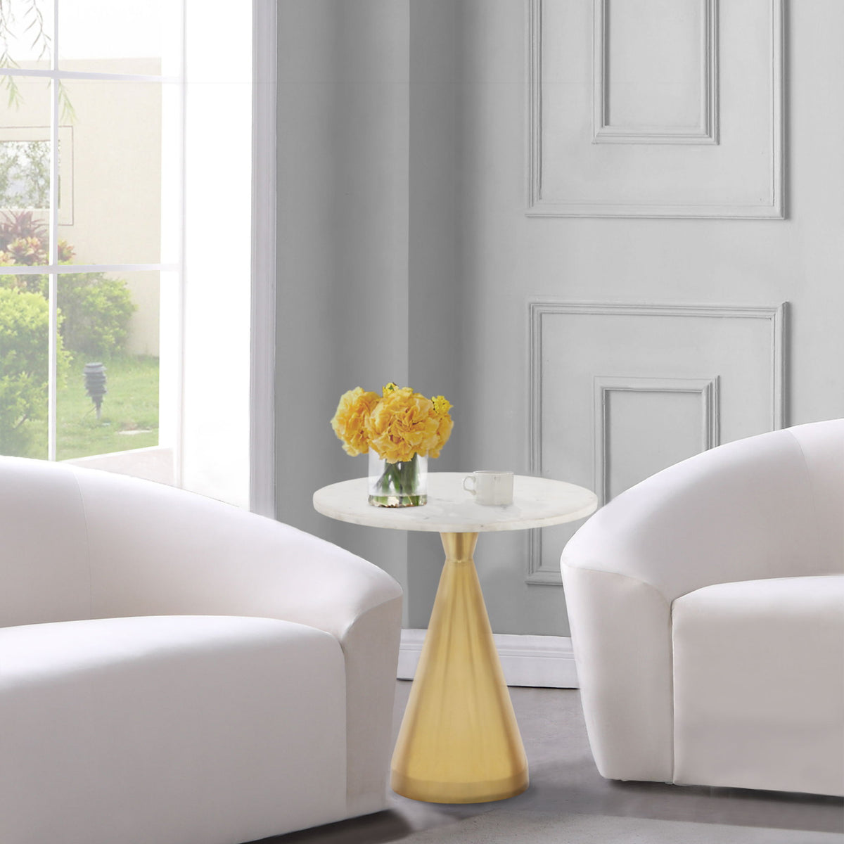 Emery - End Table - White