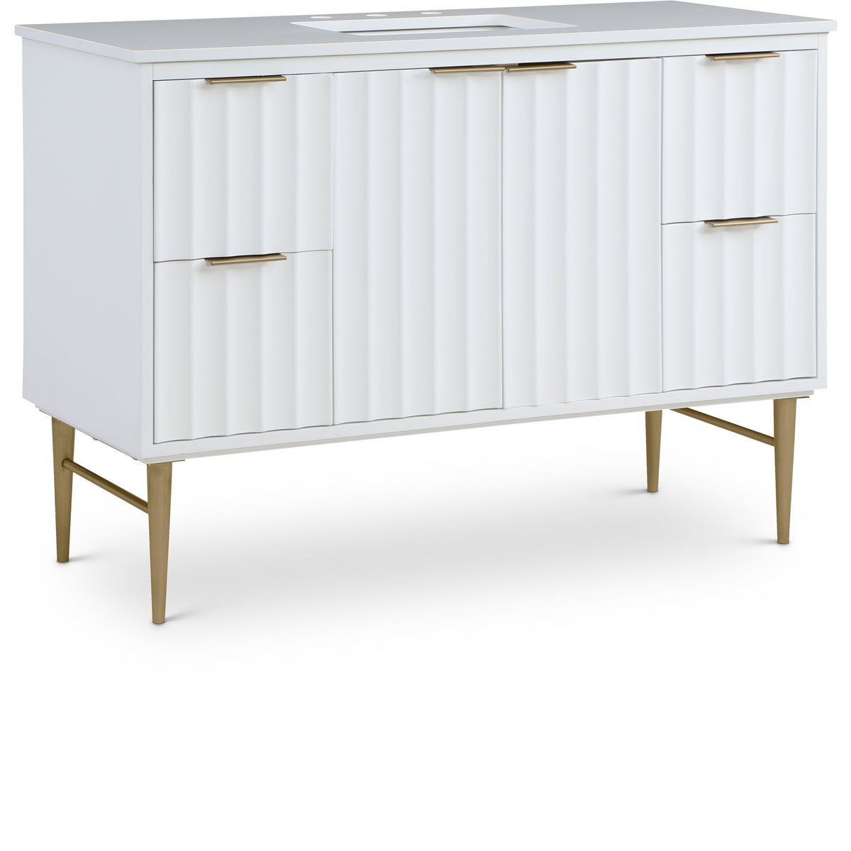 Modernist - Bathroom Vanity With Gold Legs
