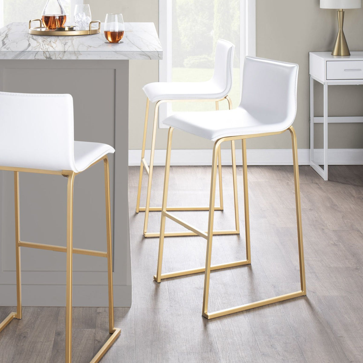Mara - Contemporary Upholstered Barstool (Set of 2)