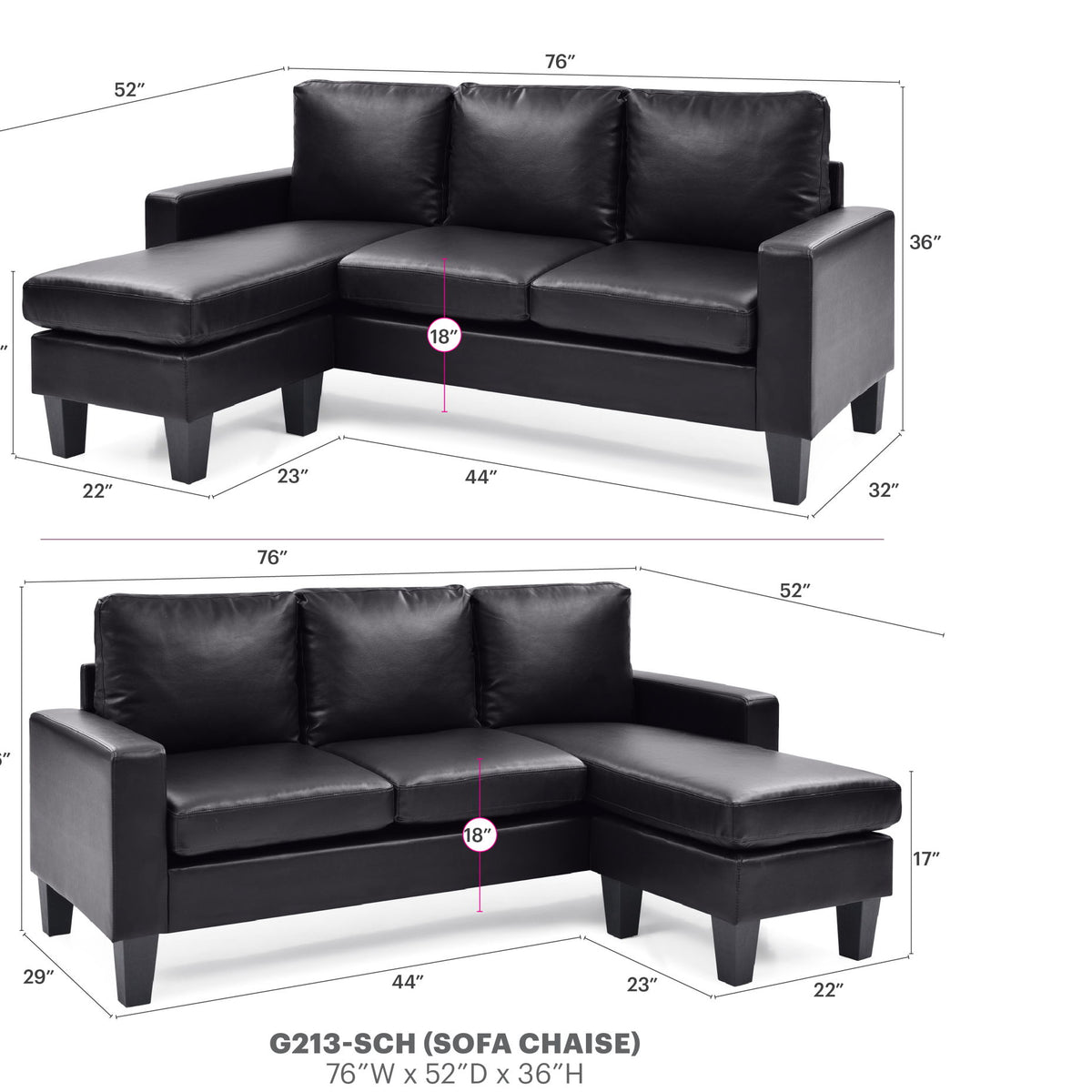 Jenna - Sofa Chaise