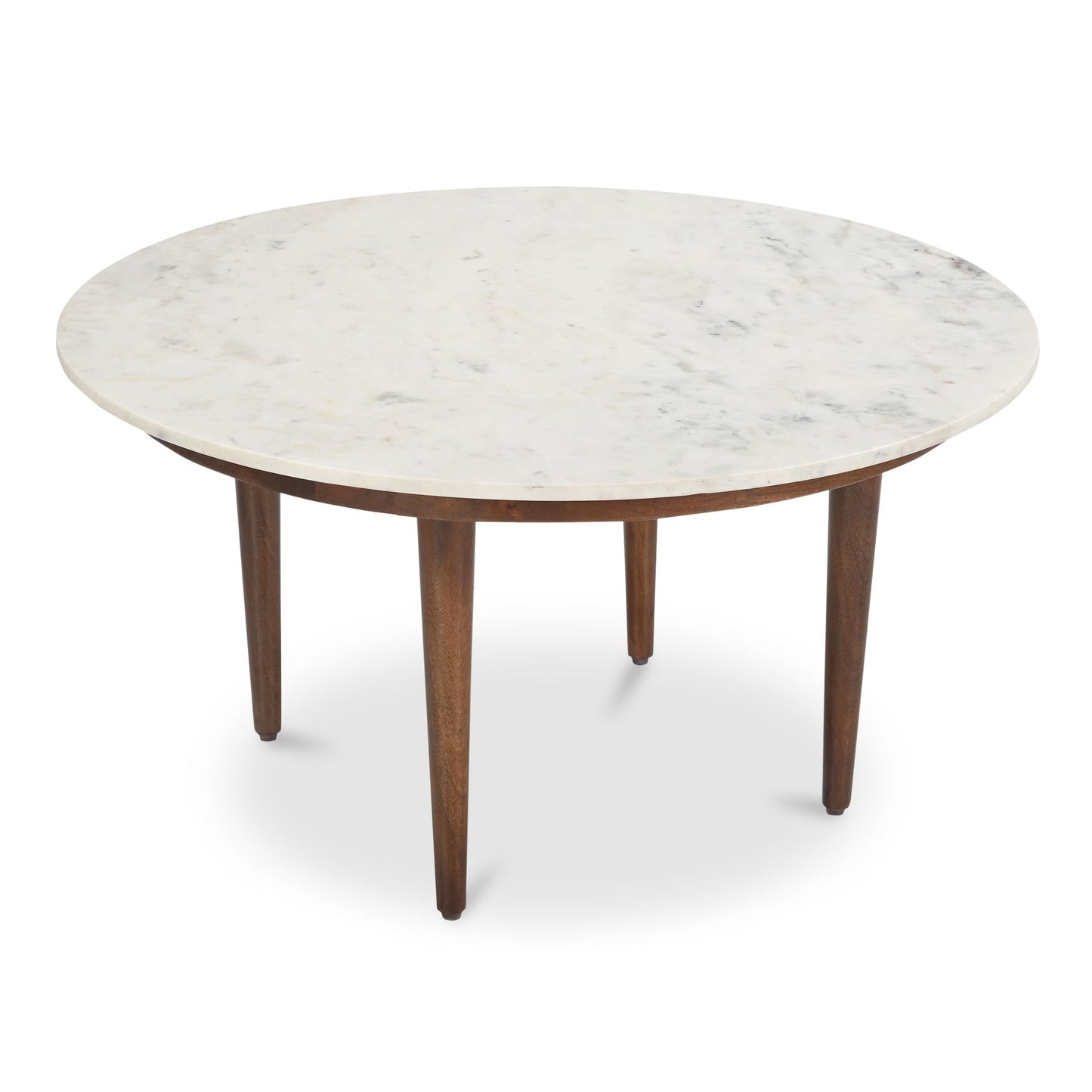 Lark - Coffee Table - White / Mango Brown