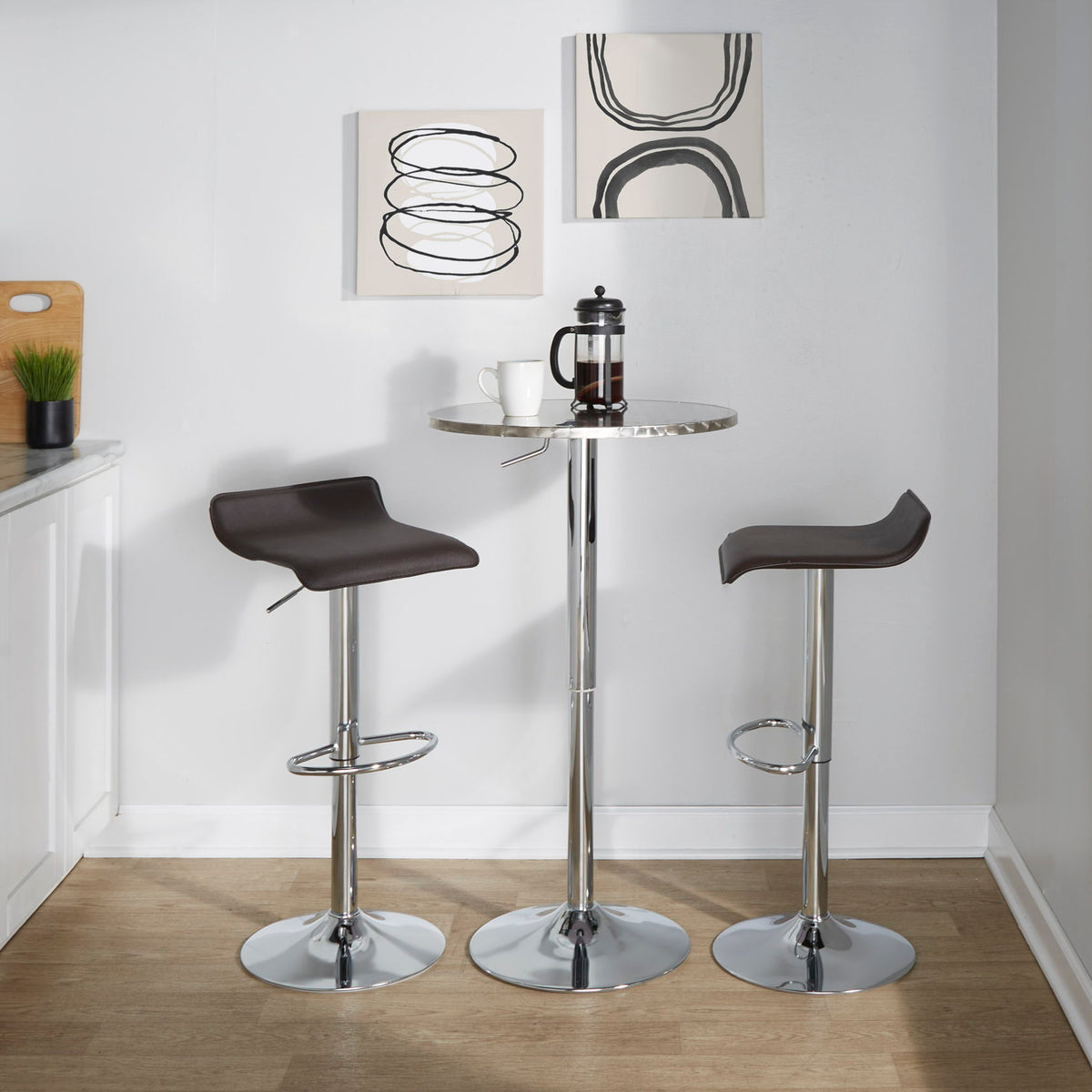 Ale - Contemporary Adjustable Barstool (Set of 2)