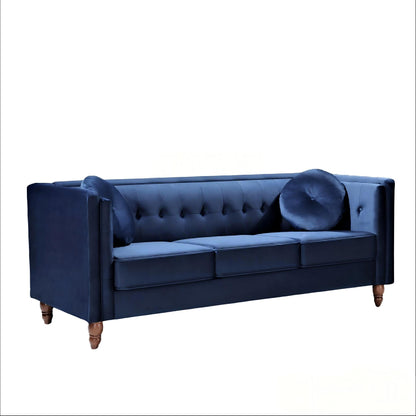 Chesterfield Sofa With Square Arms For Living Room