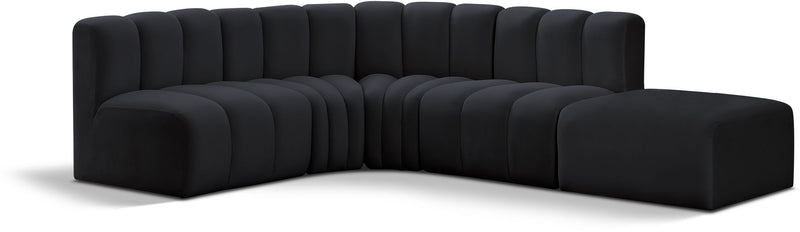 Arc - Velvet 5 Piece Corner Modular Sofa