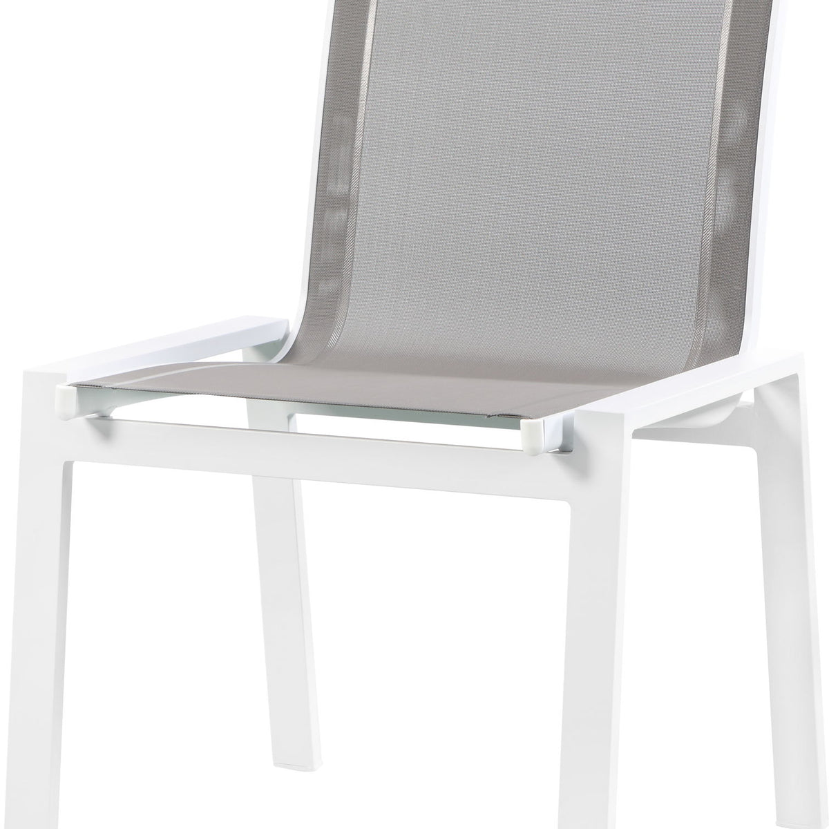 Nizuc - Outdoor Patio Dining Chair With White Frame (Set of 2)