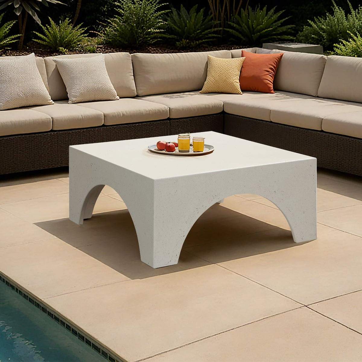Renza - Concrete And Fiberglass Indoor / Outdoor Table