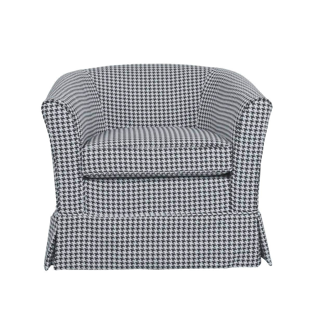 Zeniqua - Upholstered Velvet Swivel Chair With Loose Cover