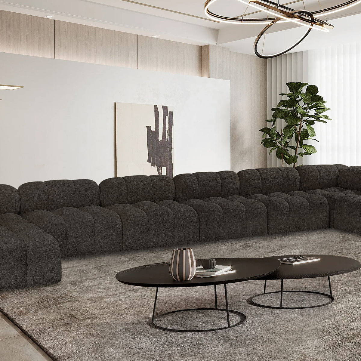 Ames - 8 Piece Fabric Modular Sectional