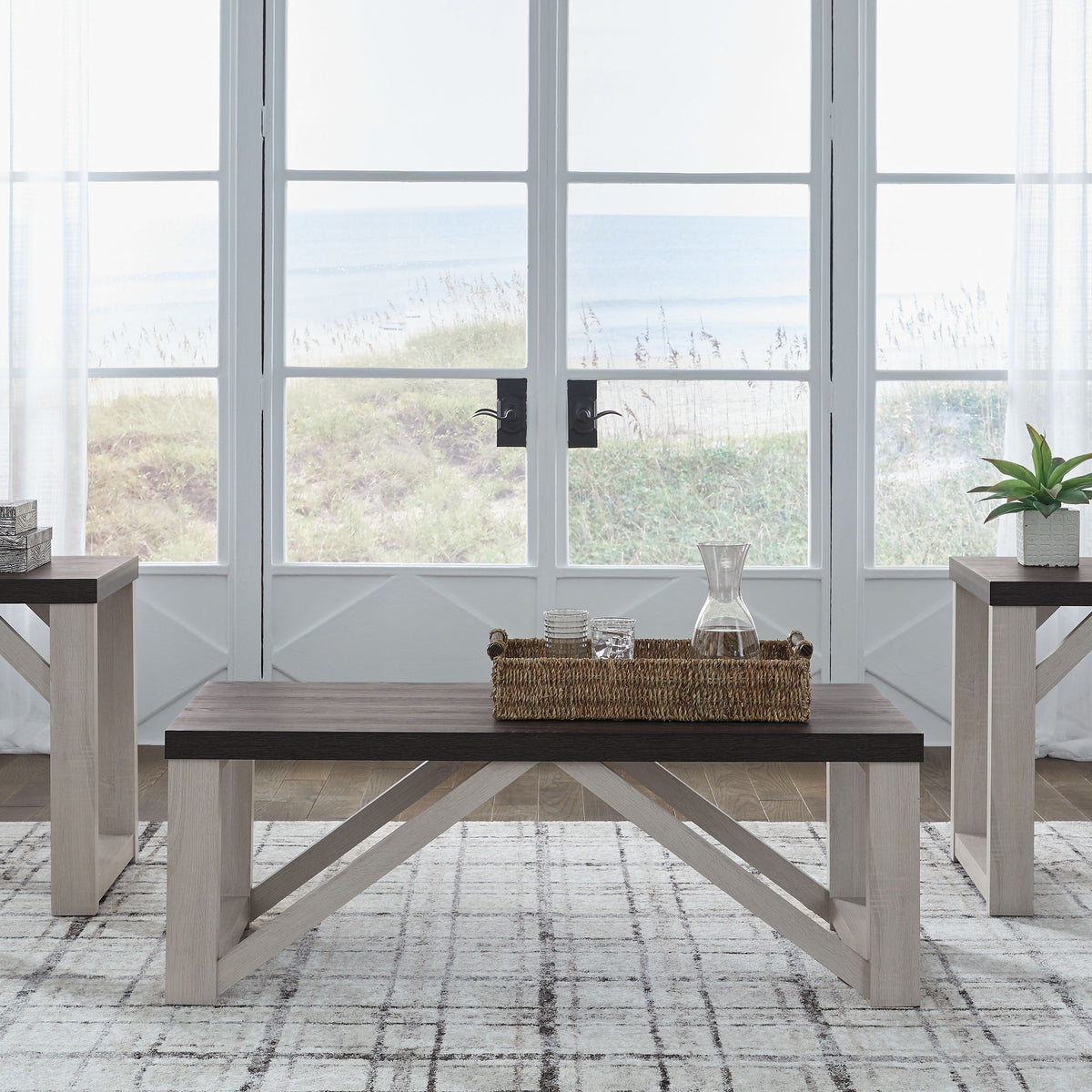 Dorrinson - Antique White - Occasional Table Set (Set of 3)