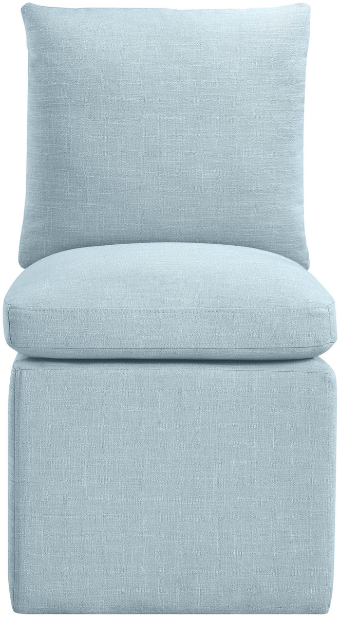 Nelori - Linen Textured Performance Fabric Upholstered Dining Chair (Set of 2)