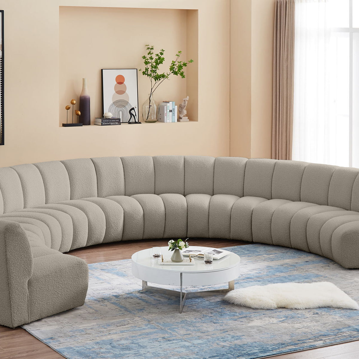 Infinity - 8 Piece Boucle Modular Sectional