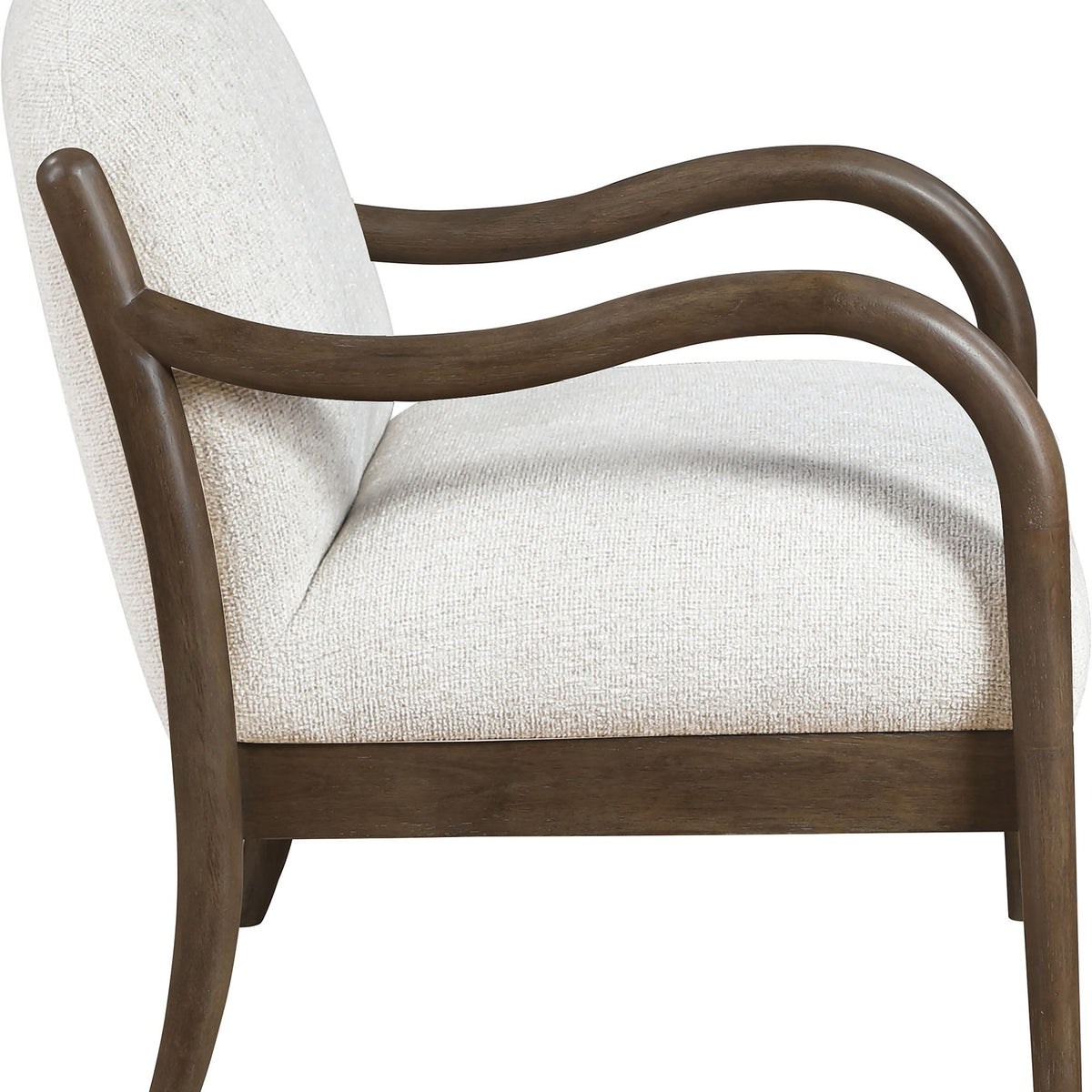 Helmsley - Performance Fabric Upholstered Accent Chair - Brown Frame