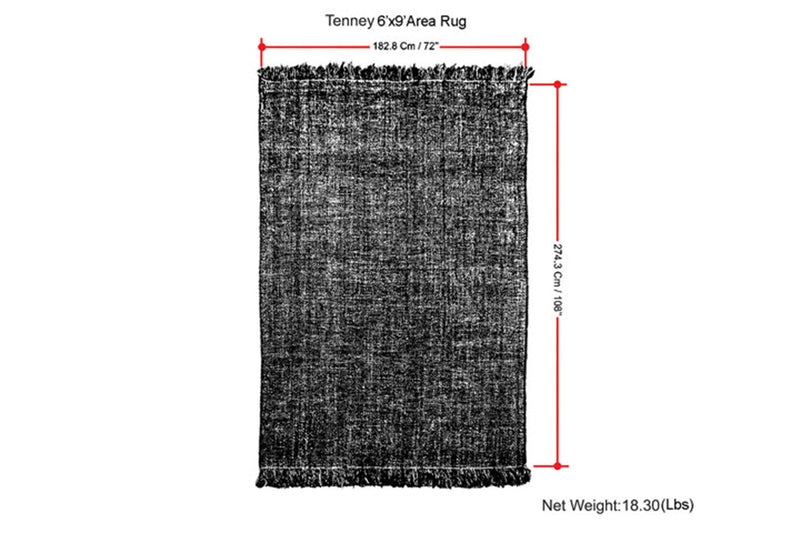 Tenney - 6' X 9' Area Rug - Gray / Blue