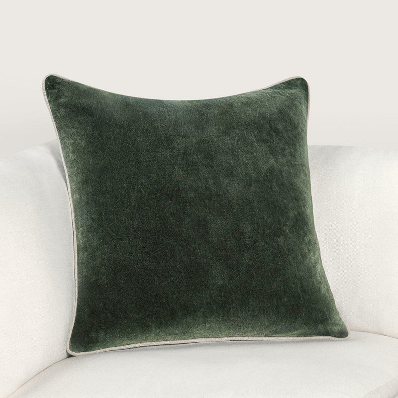 Heirloom Velvet - SLD Pillow - Forest Green
