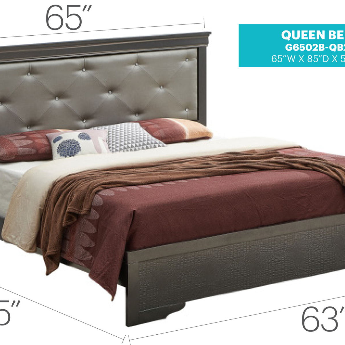 Chic Elegantly Designed Transitional Bed